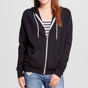 Mossimo Black Zipper Up Hoodie